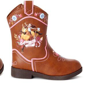 DREAMWORKS Collection Toddler Girls SPIRIT HORSE Heel Cowboy Boots SIZE 8